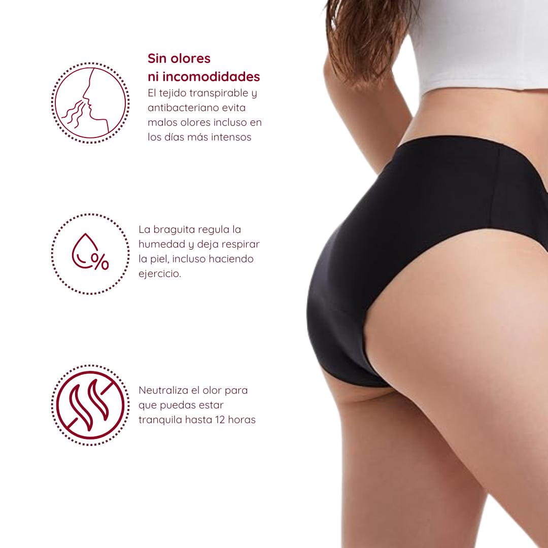 Braga Menstrual de Algodón Sin Costuras